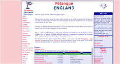 Desktop Screenshot of englishpetanque.org.uk